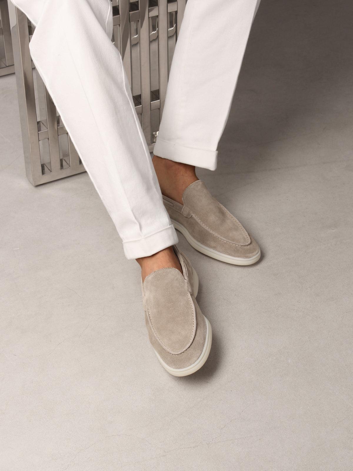 Light Beige Loafers