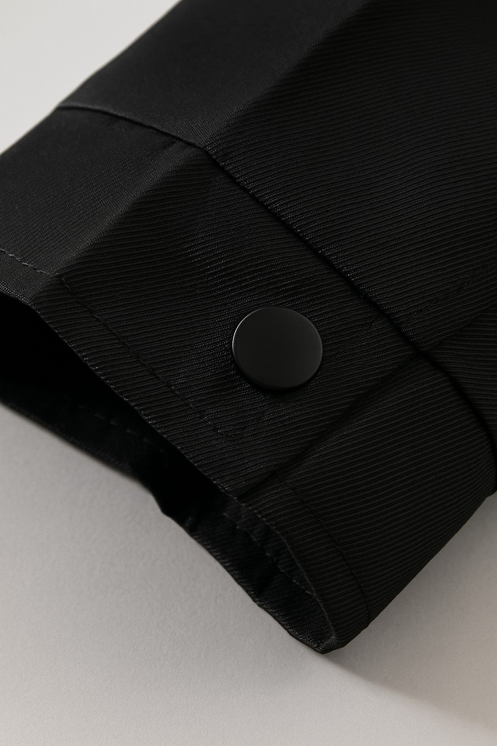 Lightweight Twill Jacket for Men – Black – Regular Fit