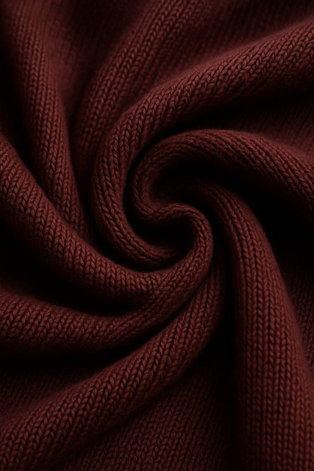 Men's Half-Zip Sweater with Stand-Up Collar – Burgundy