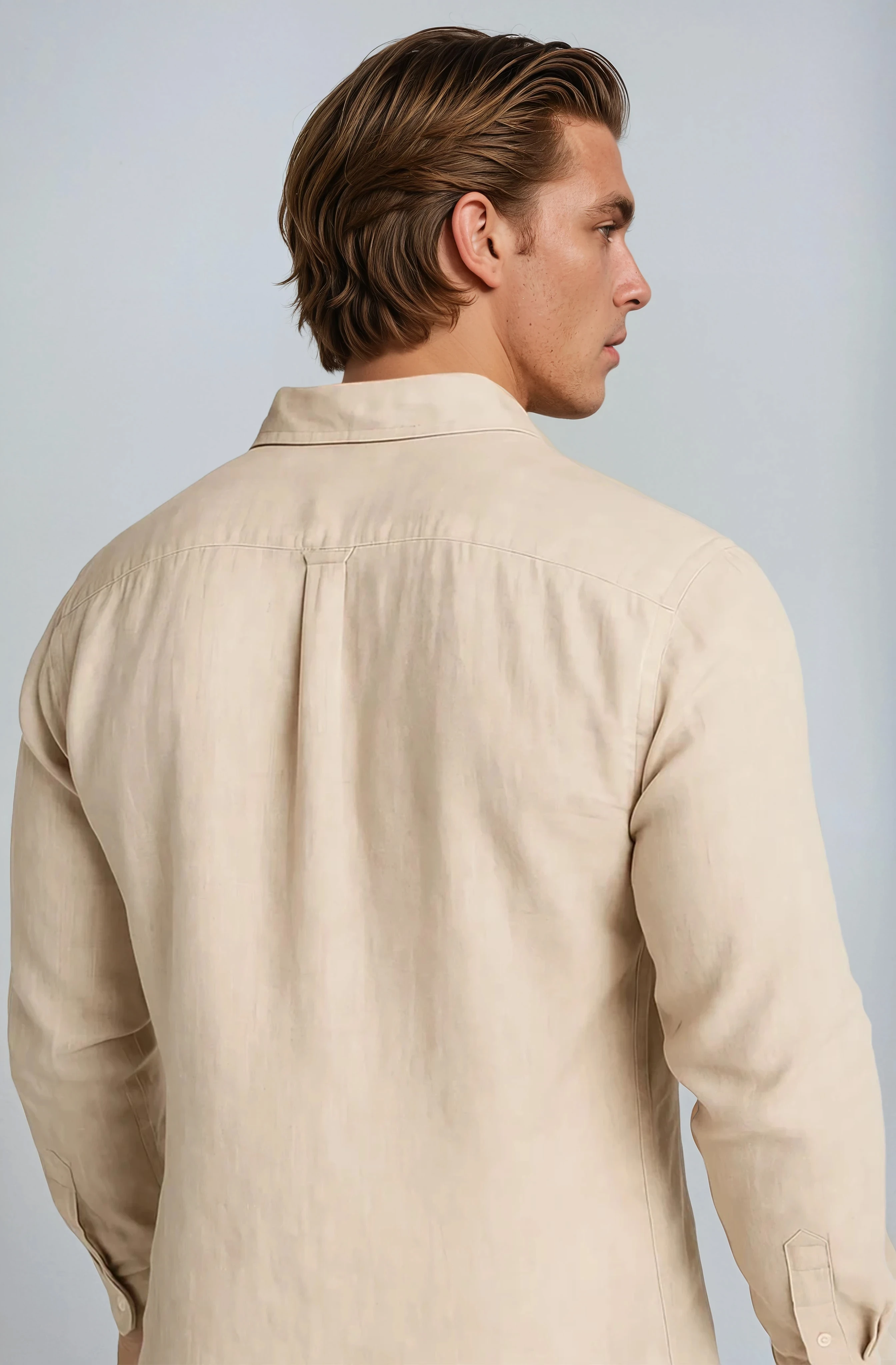 Monaco Linen Shirt – Sand