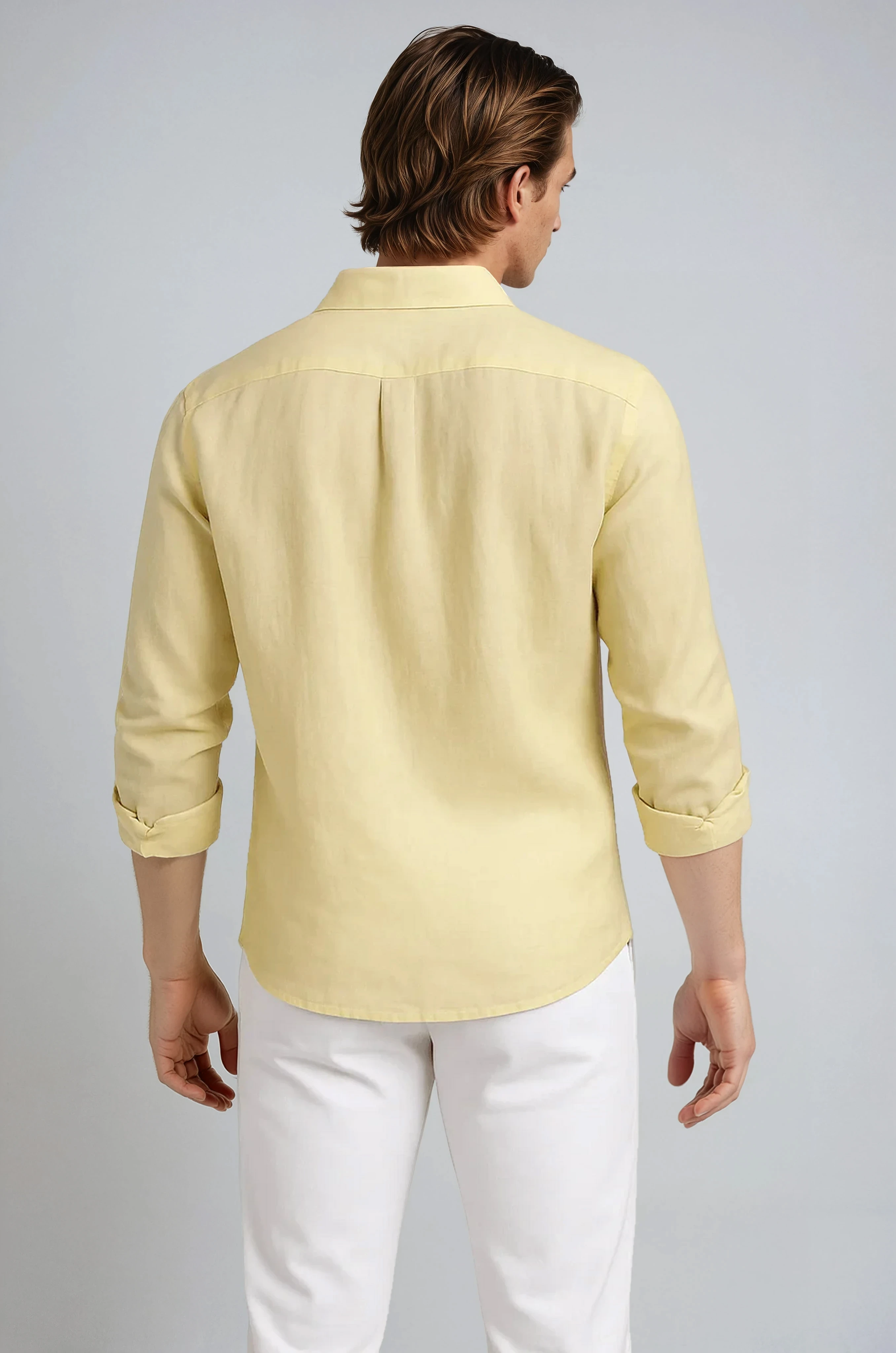 Monaco Linen Shirt – Light Yellow