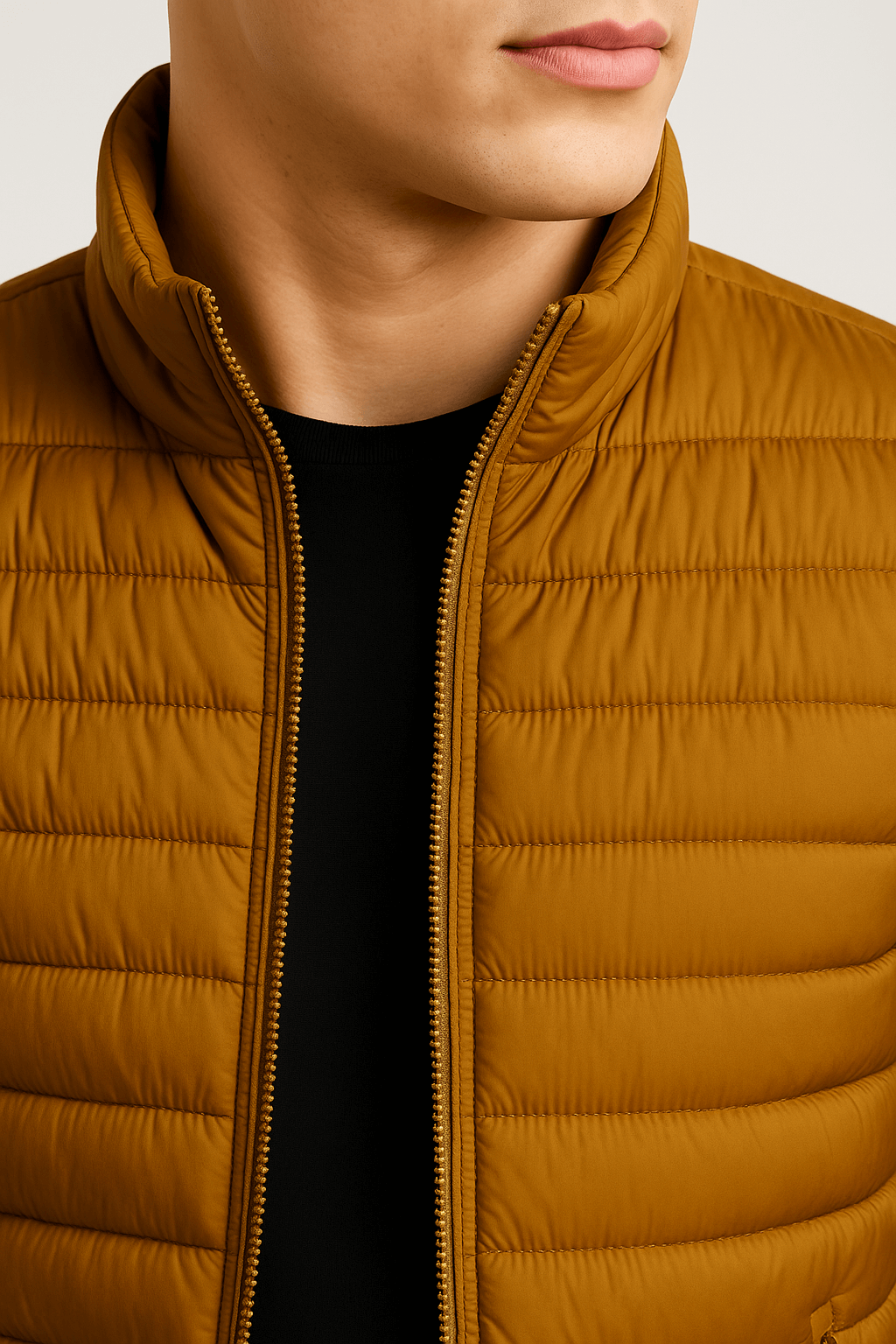 Premium Men's Turmeric Puffer Vest