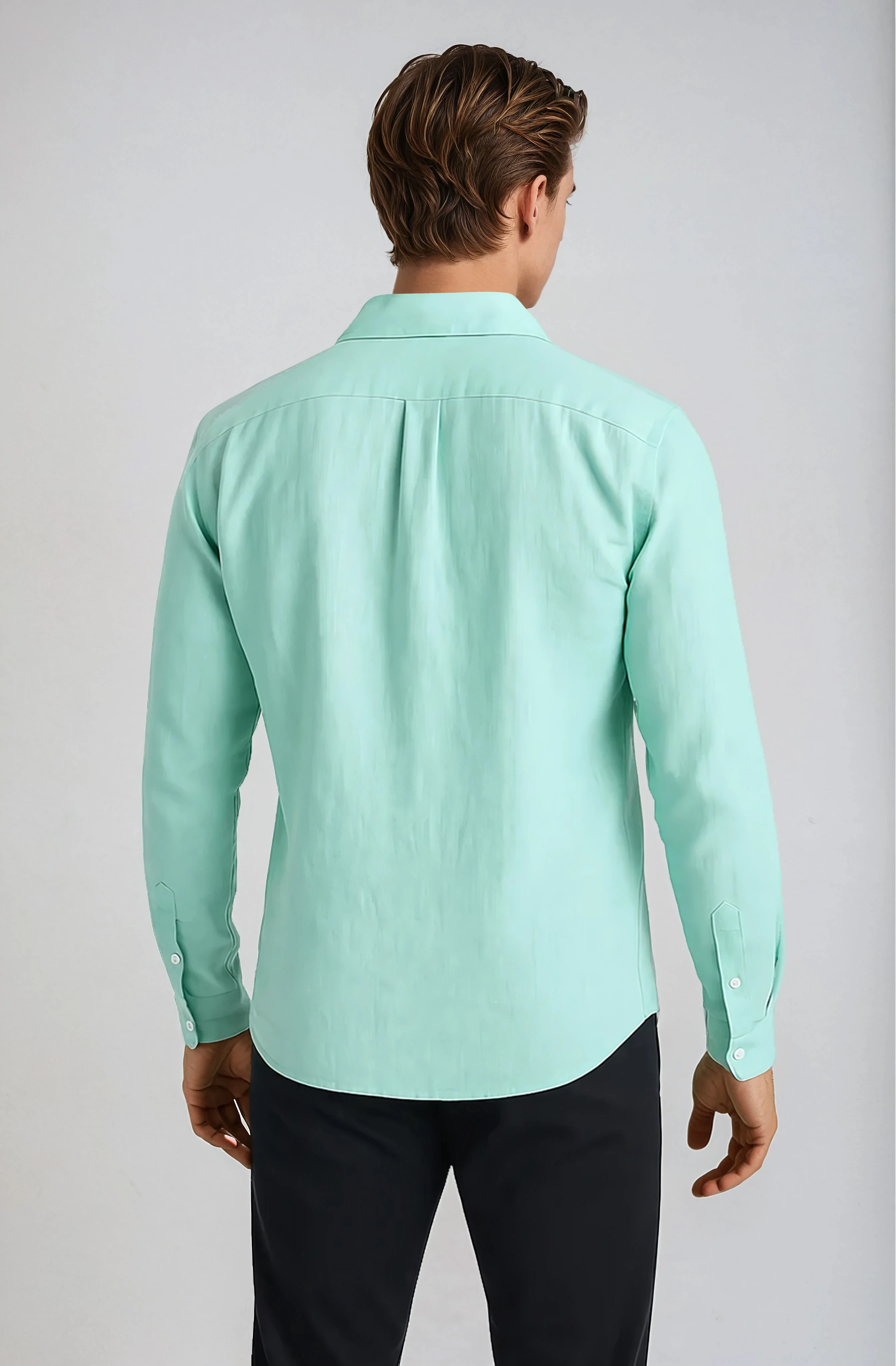 Monaco Linen Shirt – Mint Green