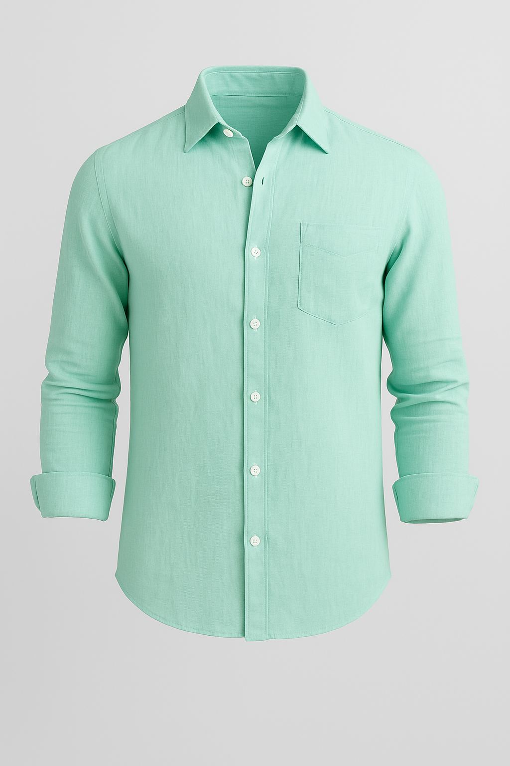 Monaco Linen Shirt – Mint Green