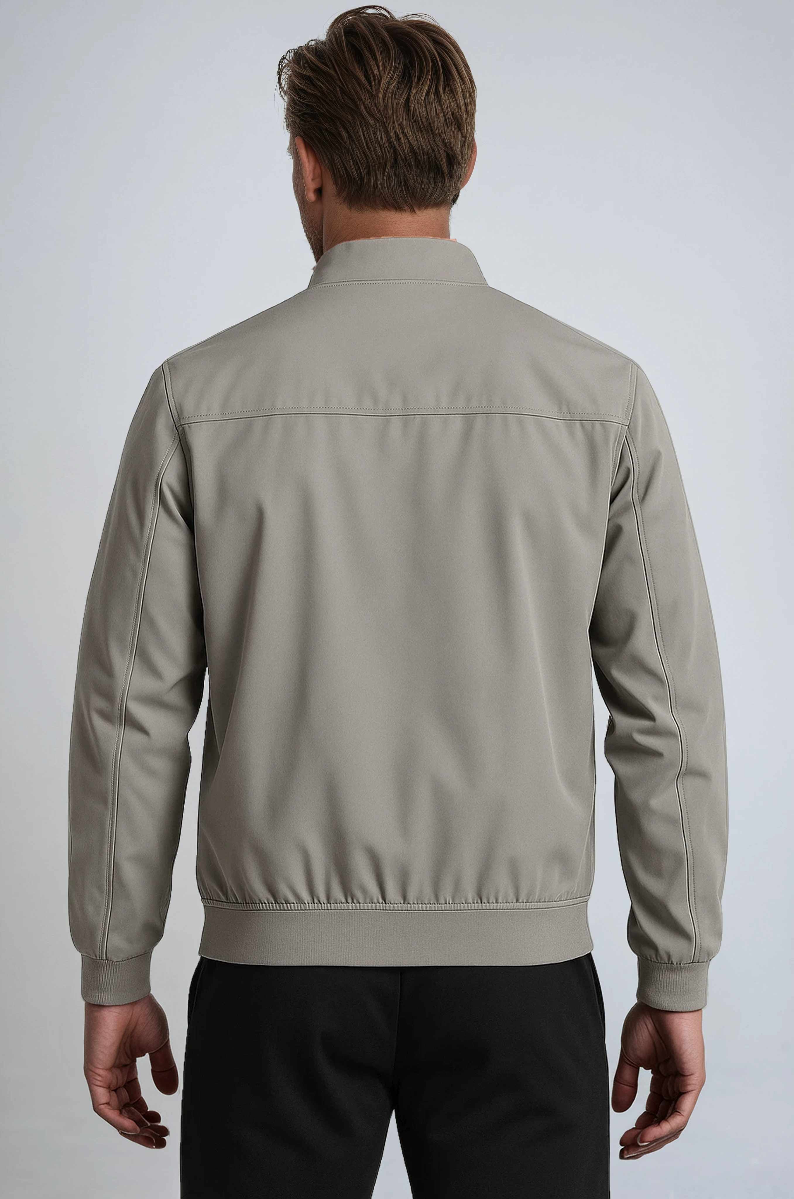 Classic Gray Bomber Jacket