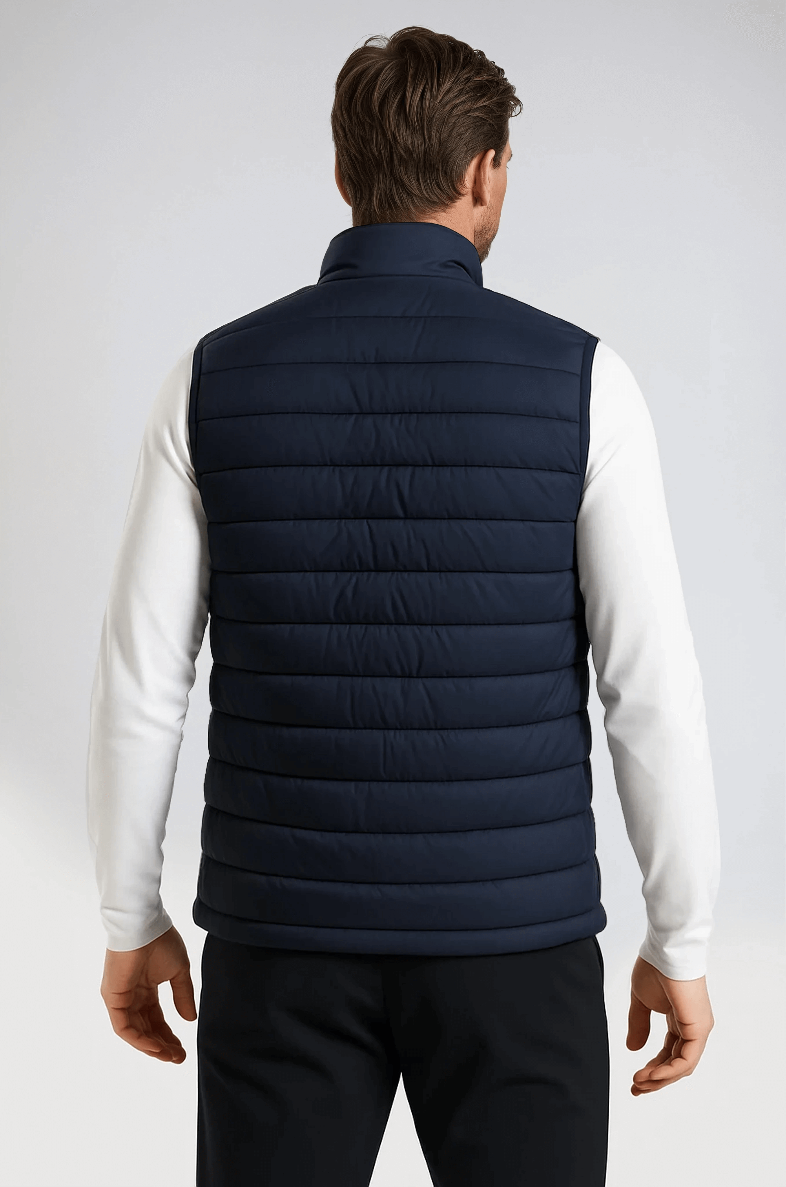 Premium Men's Navy Blue Puffer Vest