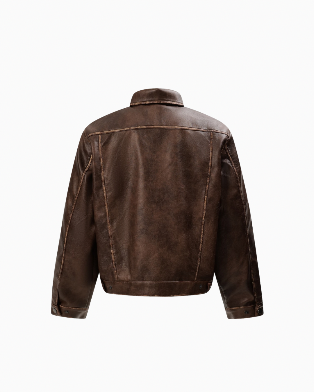Vintage Brown Leather Jacket