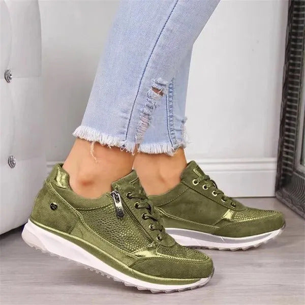 Elara | Comfort Zip Sneakers