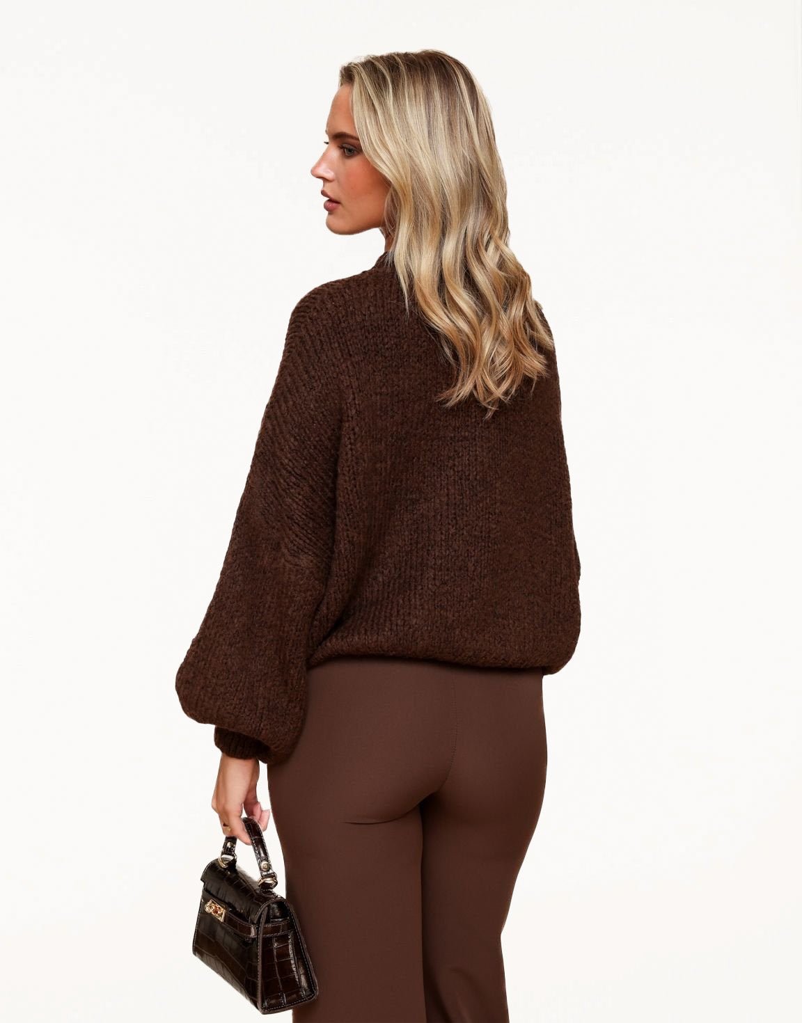 Brown Wool Knitted - Sweater