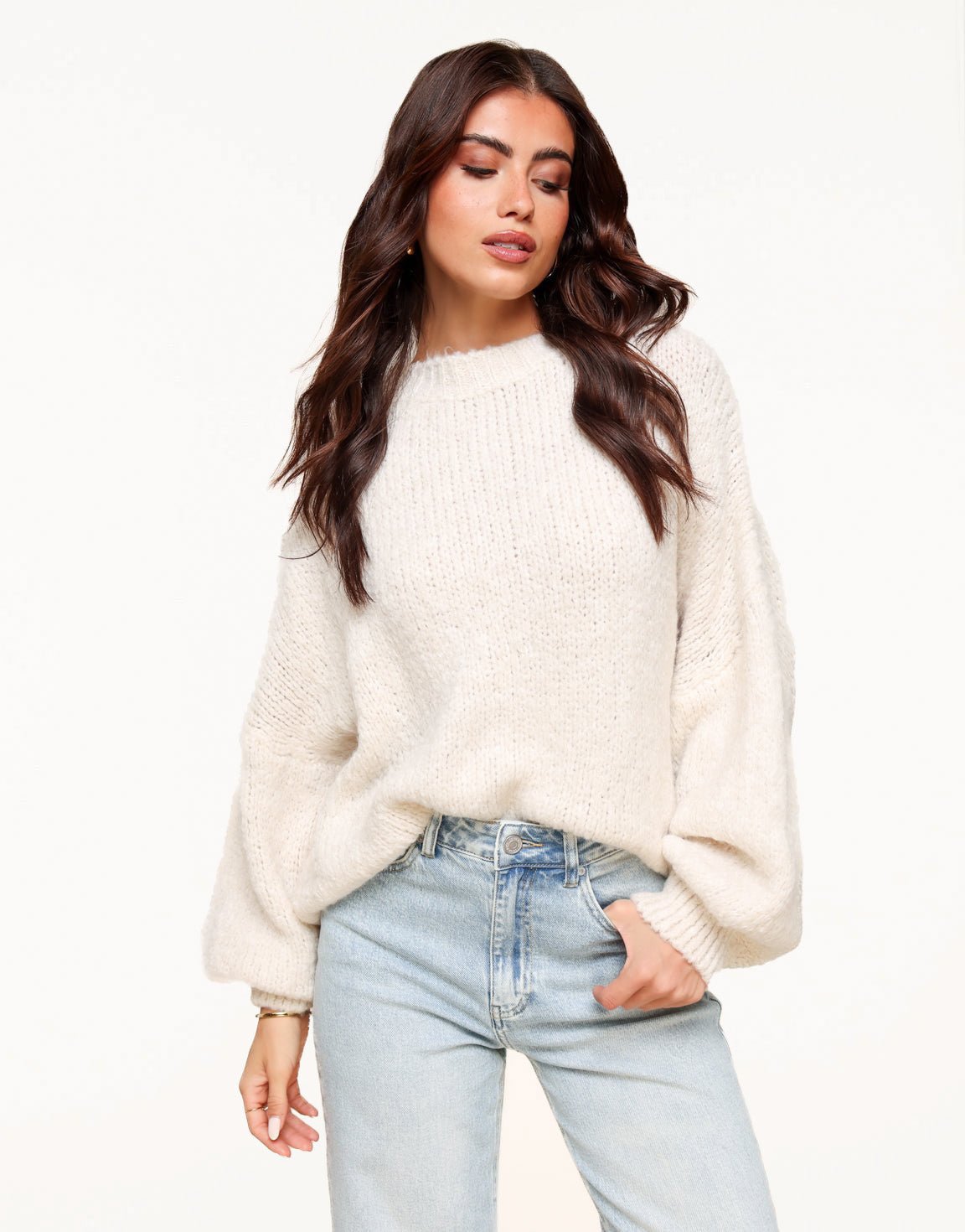 Cream Wool Knit - Sweater