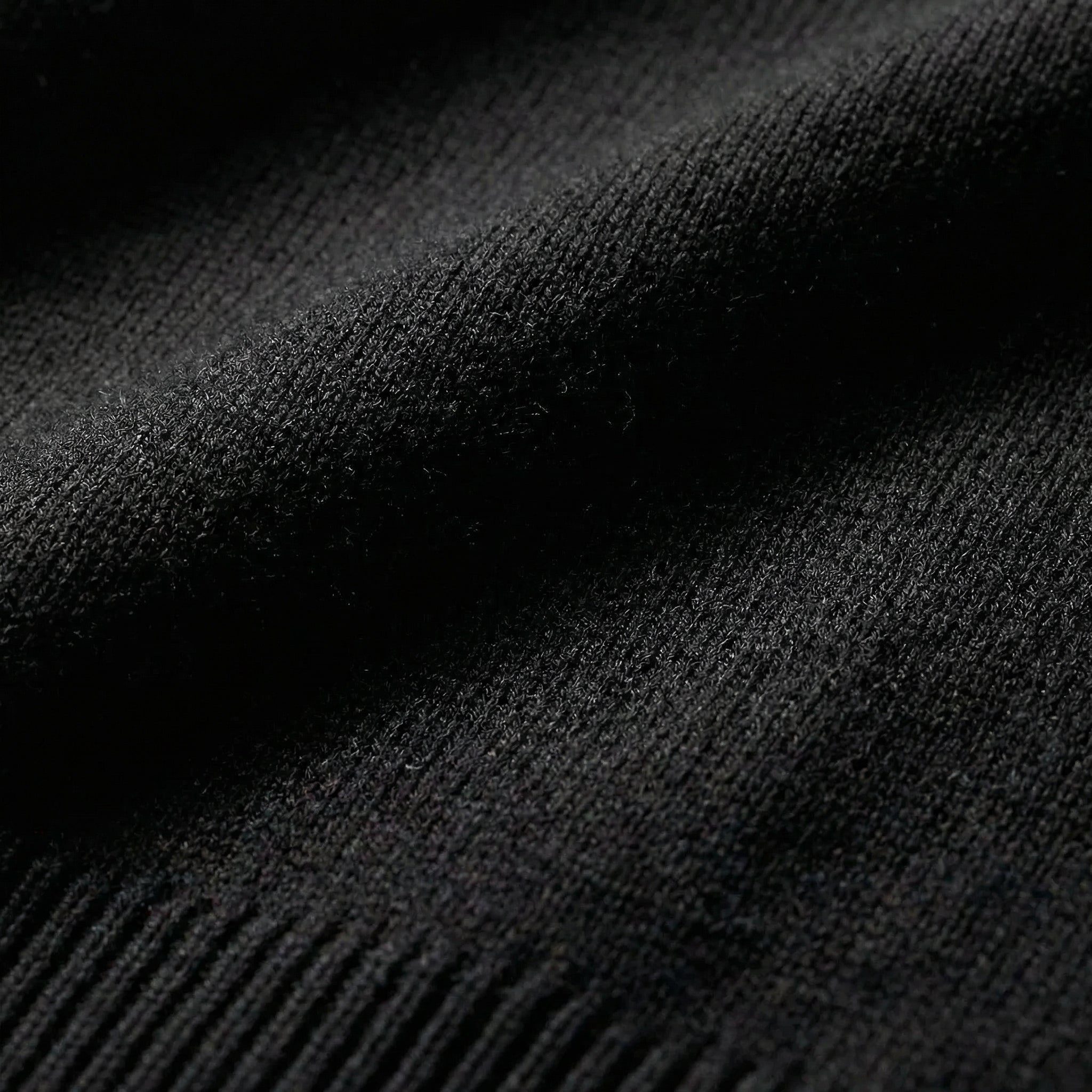 Men's Classic Crew Neck Pullover Sweater – Solid Color, Ribbed Details, Casual Fit – Black