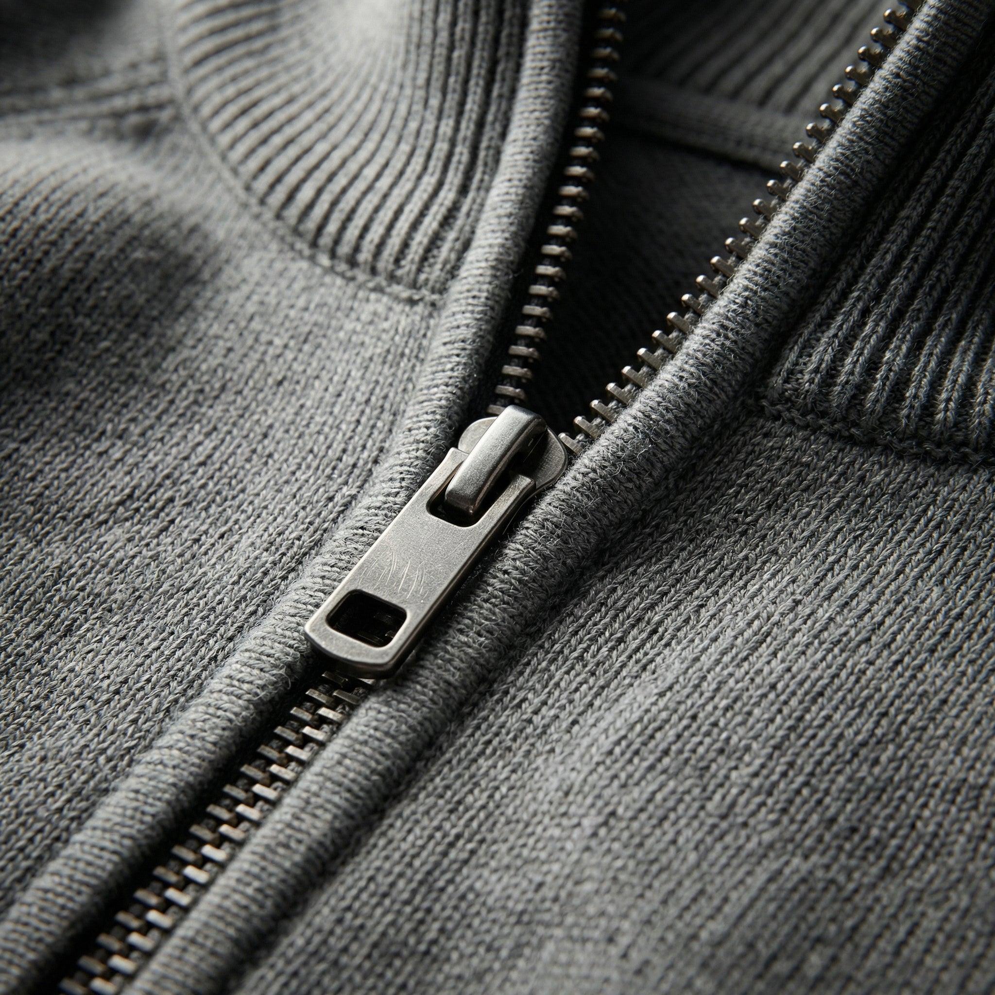 Men's Half-Zip Sweater | Classic Knit Pullover for Men – Gray Sweaters