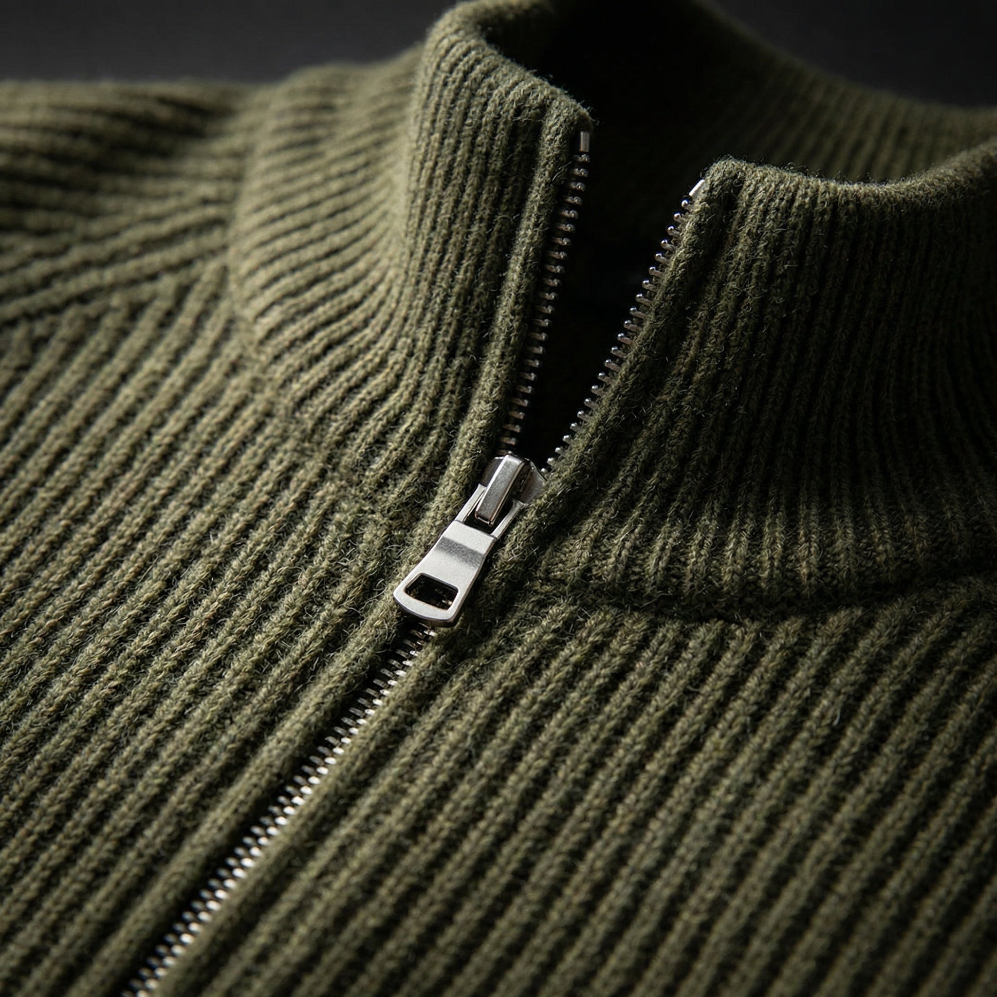 Santorini Zipper Vest Jacket - Green