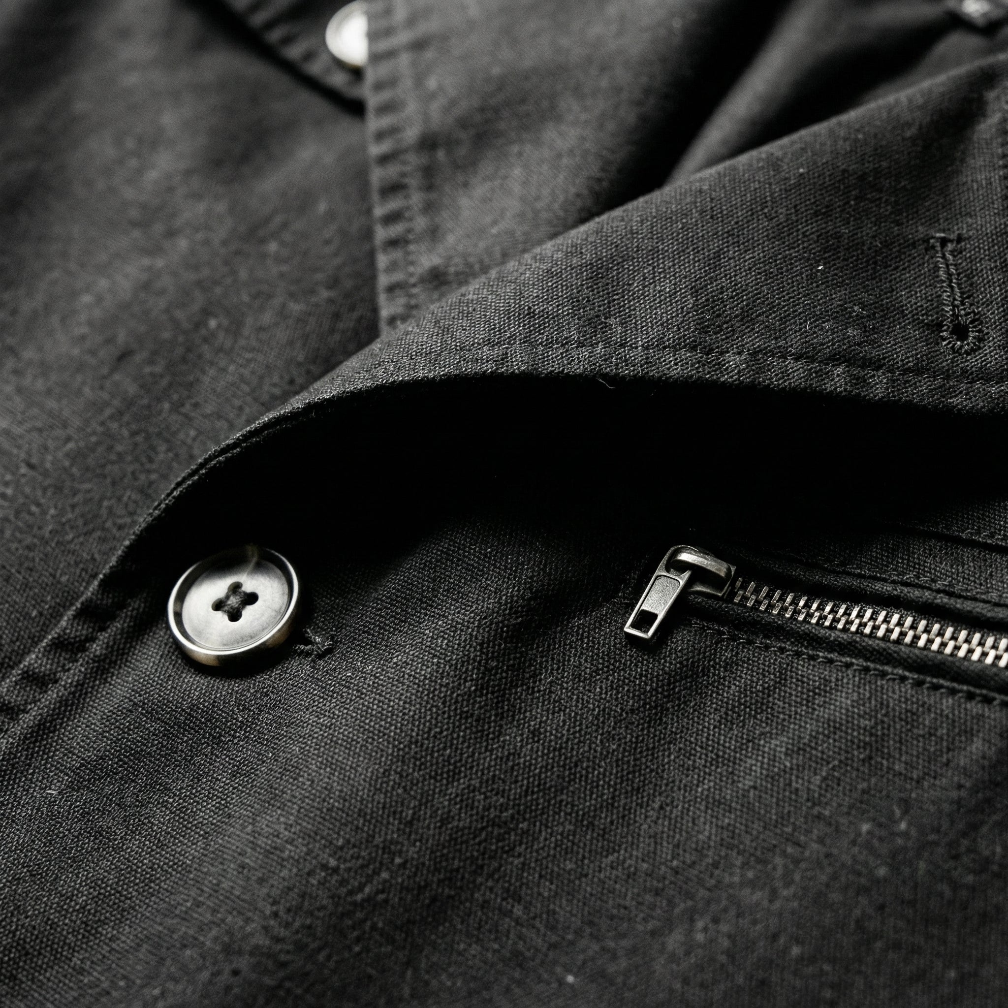 Montclair Tailored Water-Repellent Trench Coat - Black