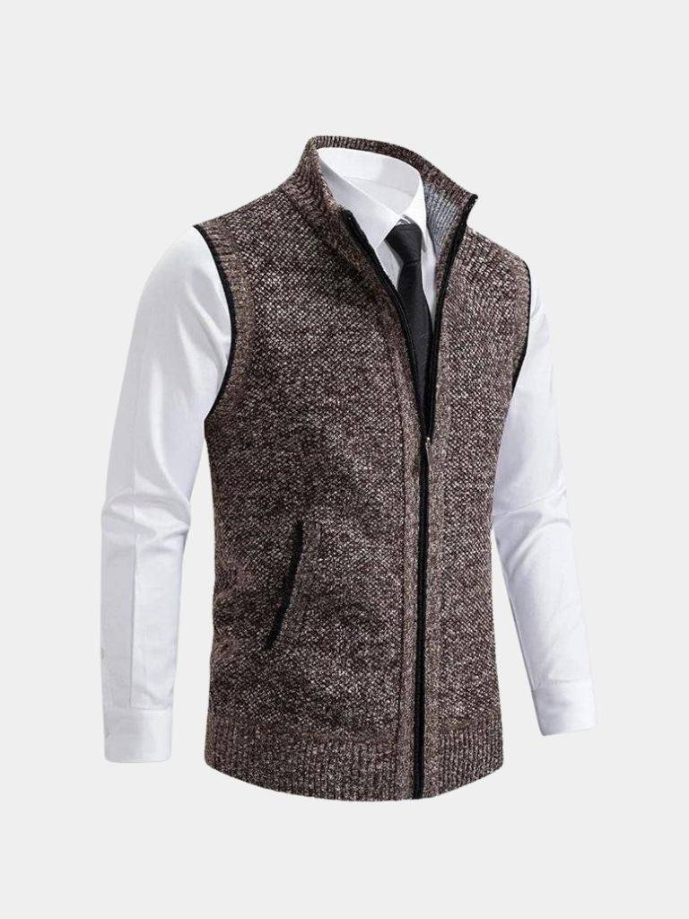 Elegant Gilet with Full Zip