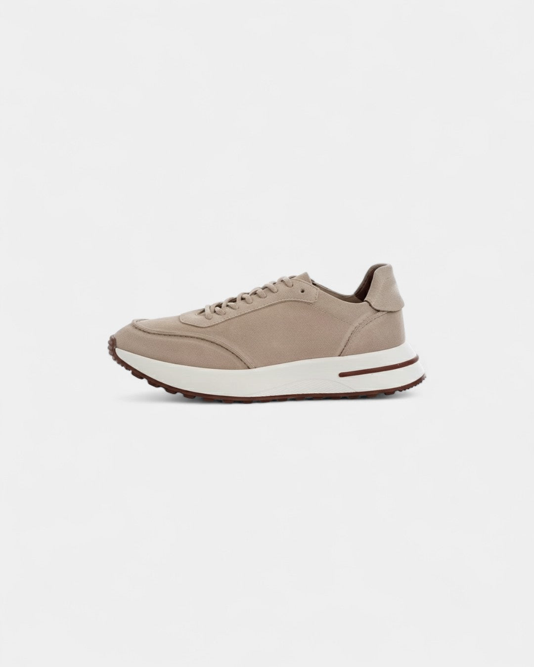 Paris  Height-Lift Suede Walking Shoes - Khaki