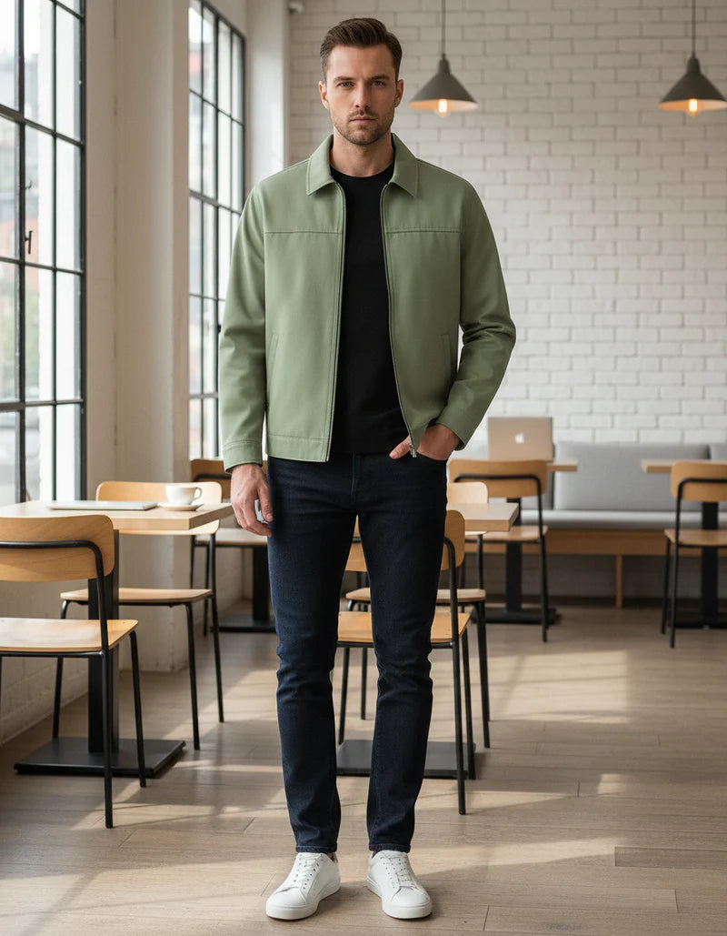 Lightweight Twill Jacket for Men Regular Fit