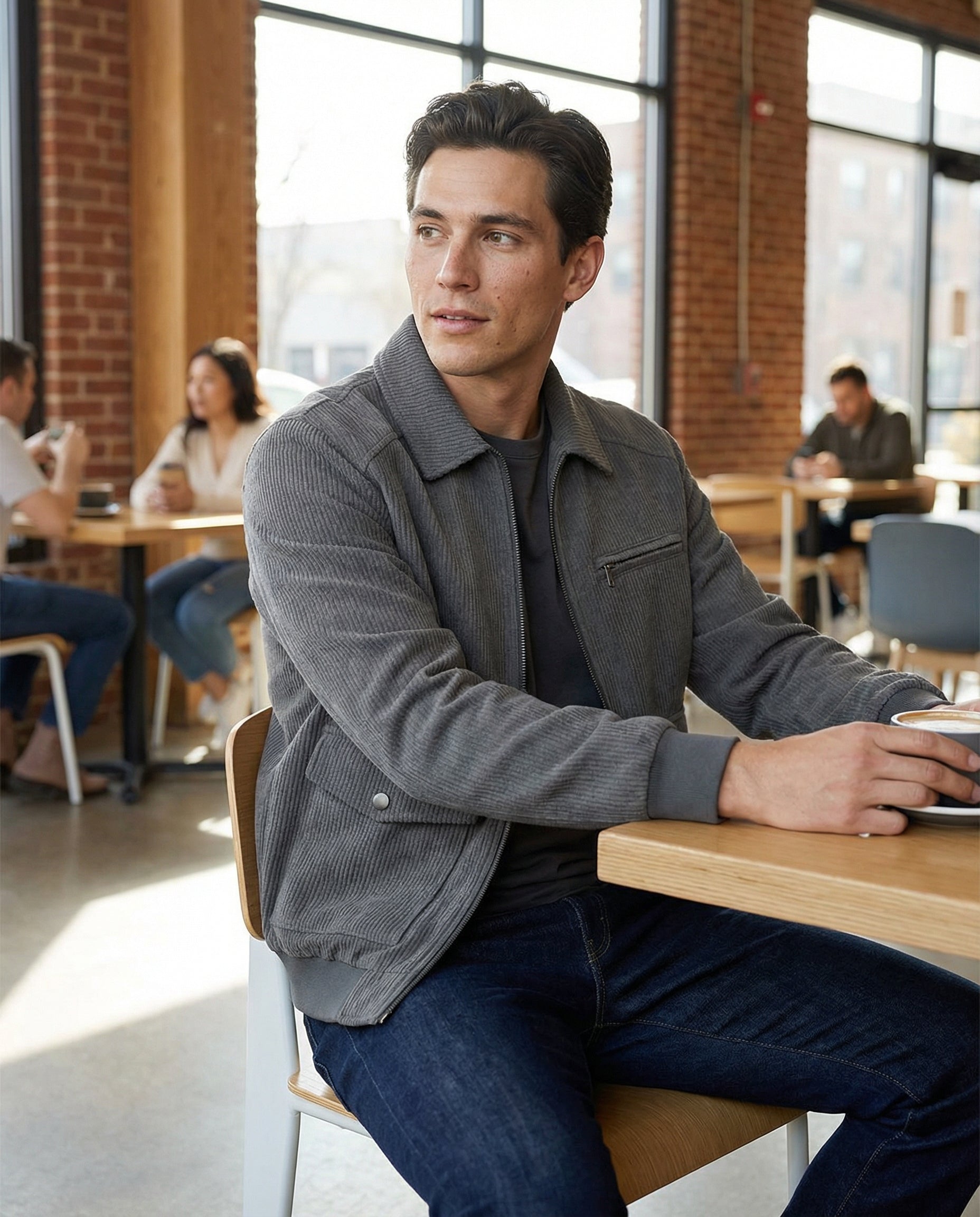 Men's Corduroy Jacket – Gray