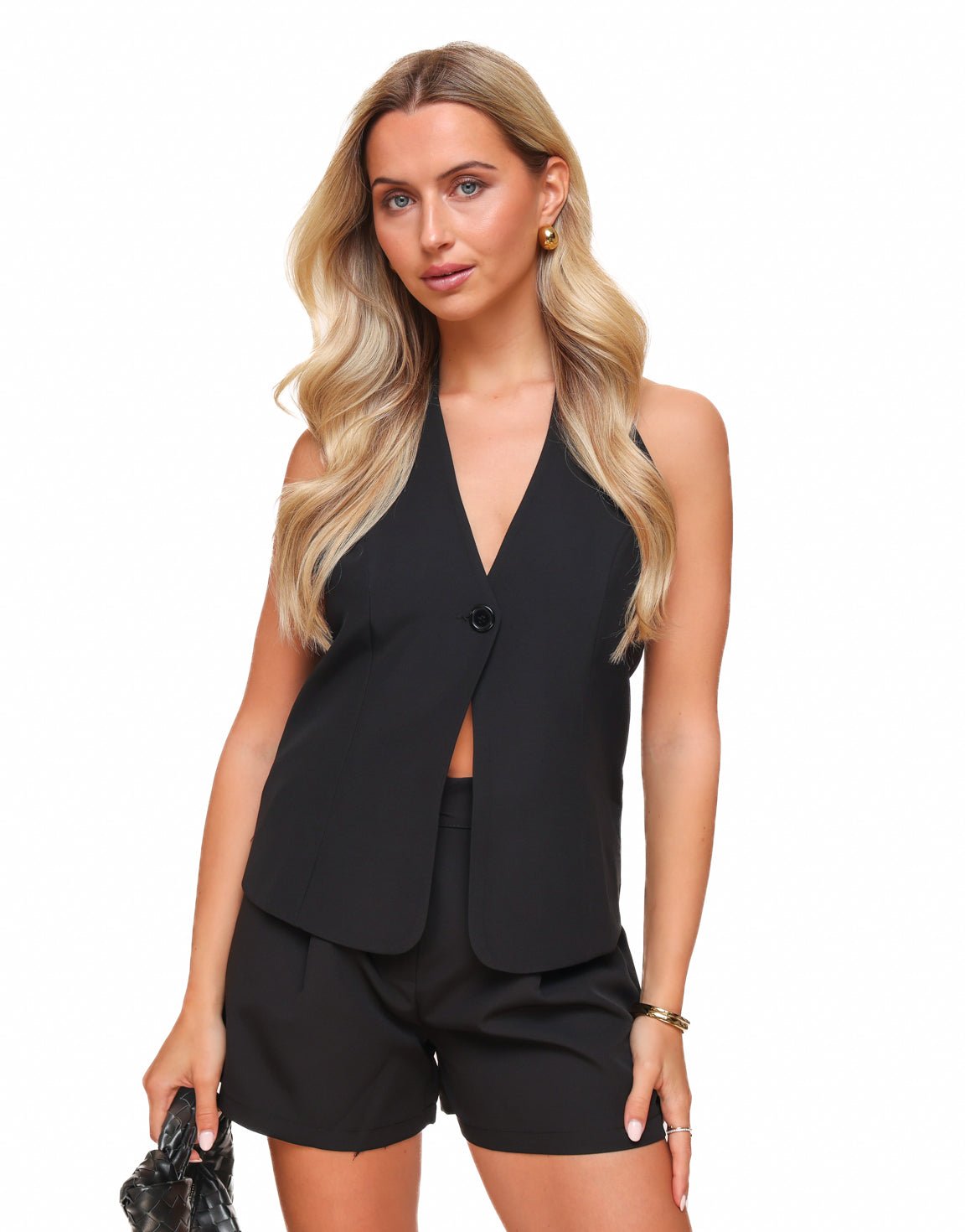 Black Low Halter - Gilet