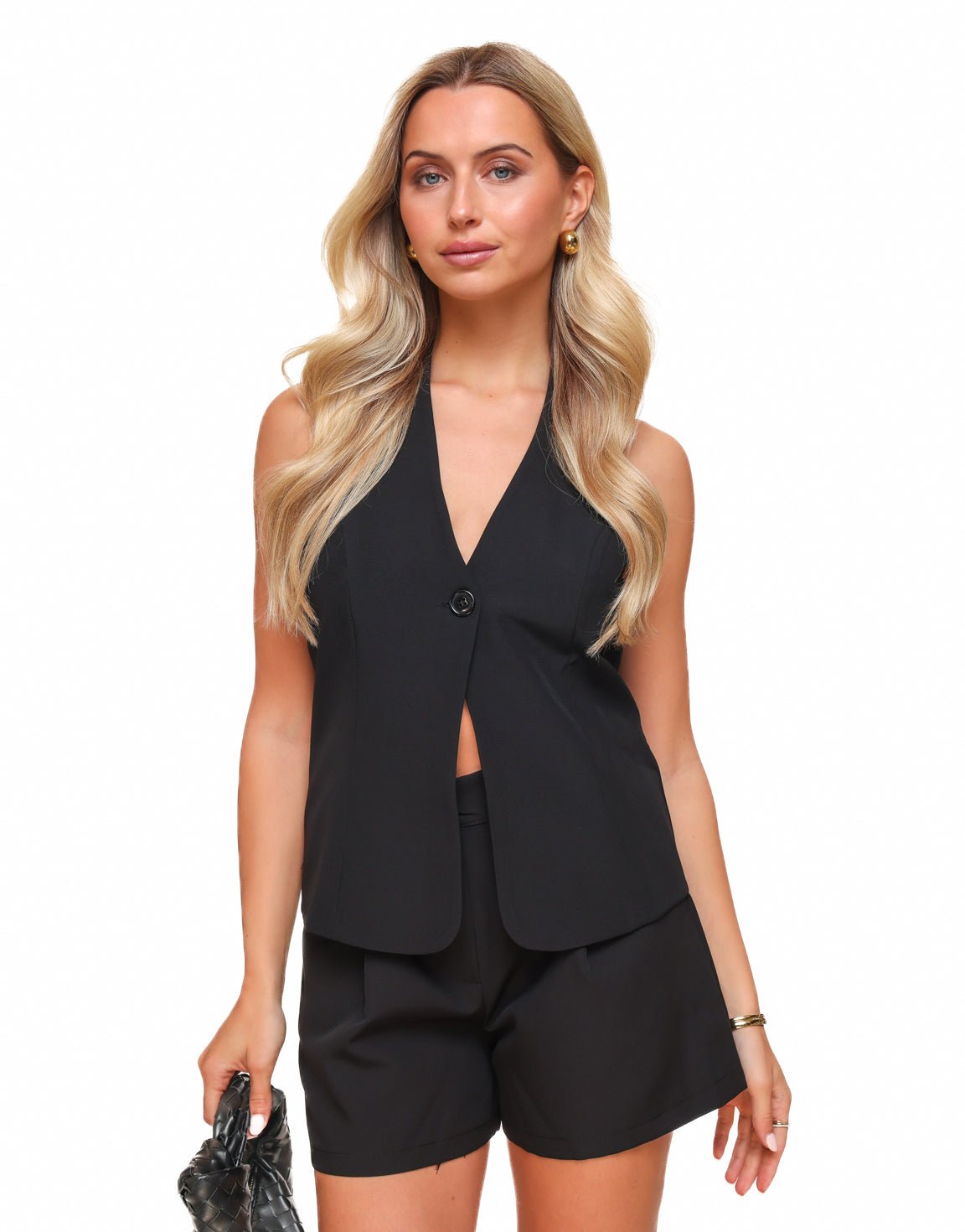 Black Low Halter - Gilet